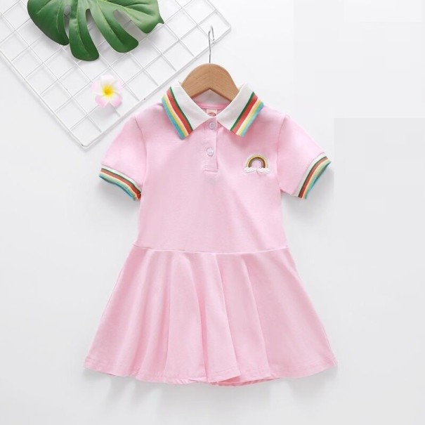 Mädchenkleid N431 rosa 6