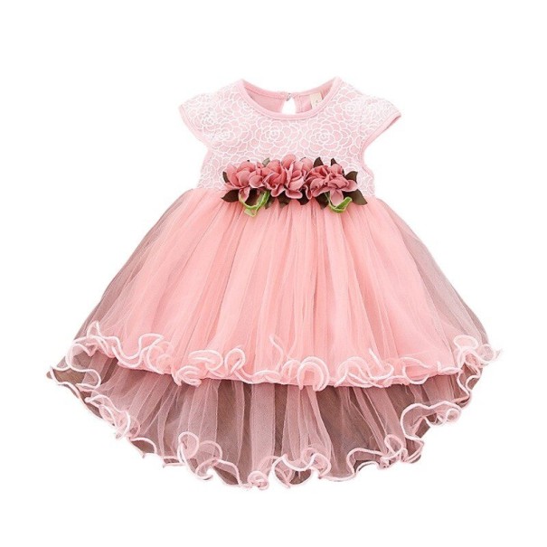 Mädchenkleid N573 apricot 0-6 Monate