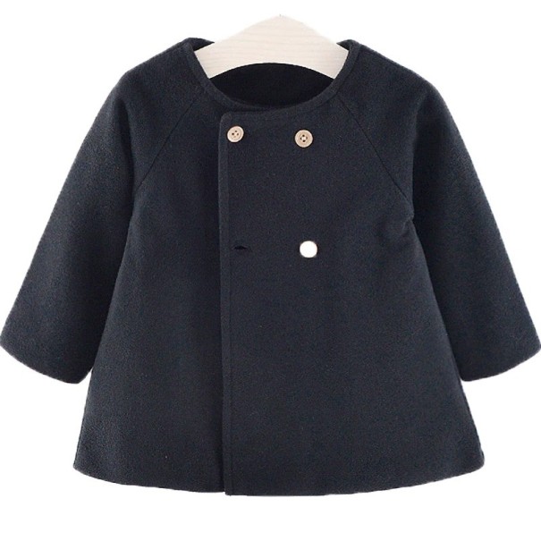 Mädchenmantel L1884 schwarz 3