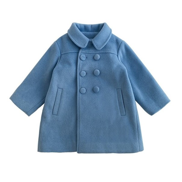 Mädchenmantel L2050 blau 6