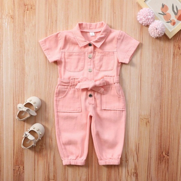 Mädchenoverall T2649 rosa 12-18 Monate