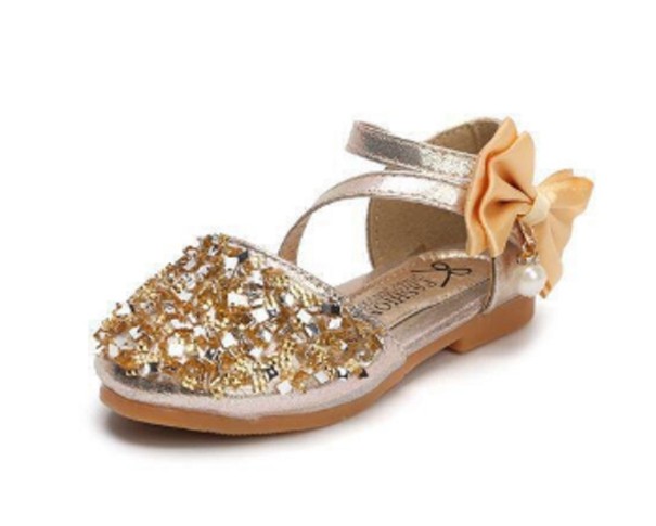 Mädchensandalen Evelyn golden 20,5