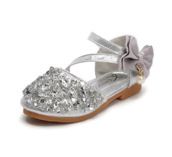 Mädchensandalen Evelyn silbern 22