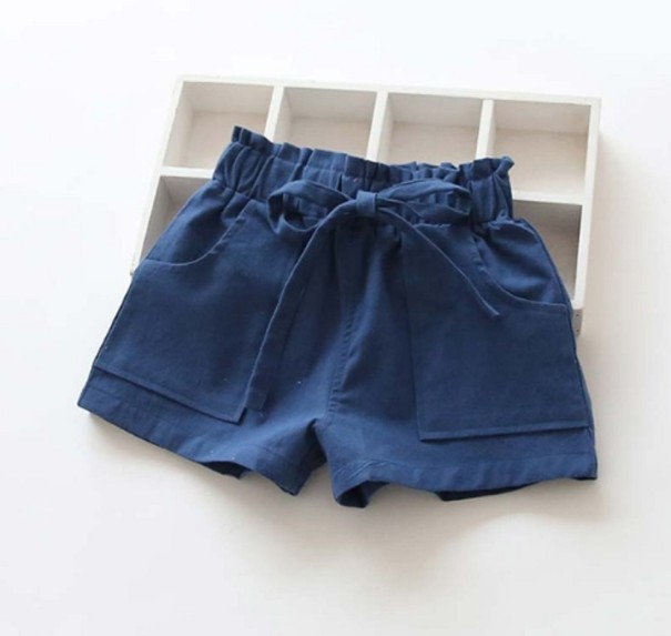 Mädchenshorts J2893 dunkelblau 3