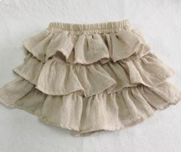 Mädchenshorts N686 beige 9-12 Monate