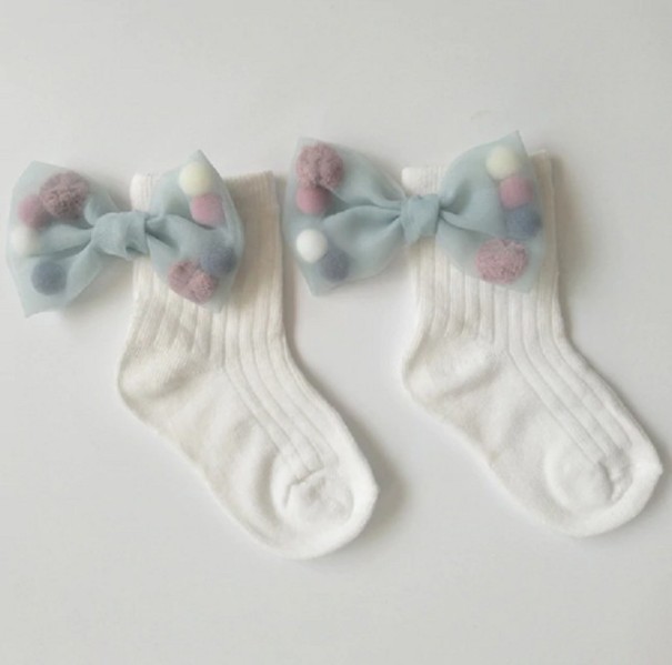Mädchensocken mit Schleife A777 1-3 Jahre 7