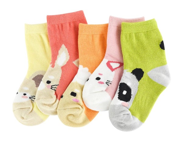 Mädchensocken mit Tieren – 5 Paar 1-3 Jahre 4