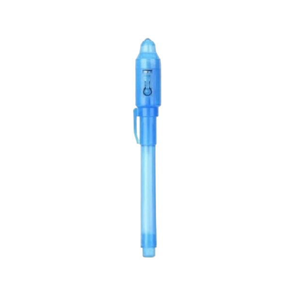 Magische pen met onzichtbare inkt blauw