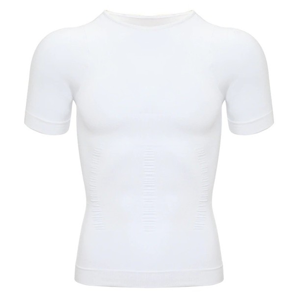 Maglietta compressiva da uomo F1785 bianco XL