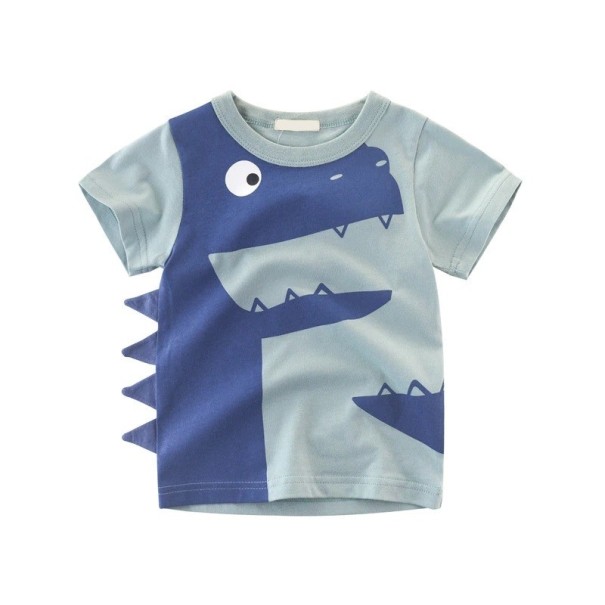 Maglietta da bambino con dinosauro B1392 azzurro 6
