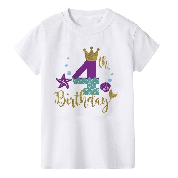 Maglietta da compleanno per ragazze 7 C