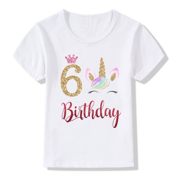 Maglietta da compleanno per ragazze B1566 2 B