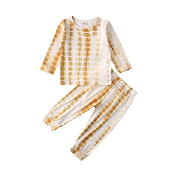 Maglietta e pantaloni per bambini L1312 giallo 4