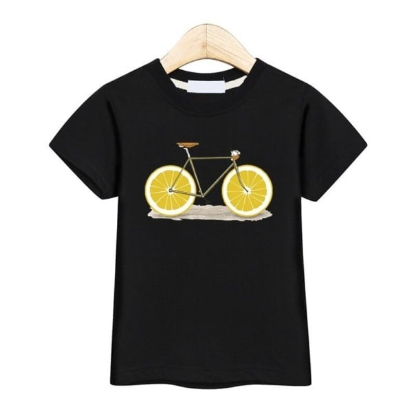 Maglietta per bambini con bicicletta nero 3