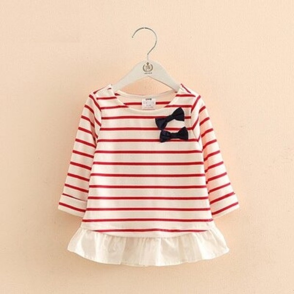 Maglietta per ragazze a maniche lunghe T2540 rosso 6