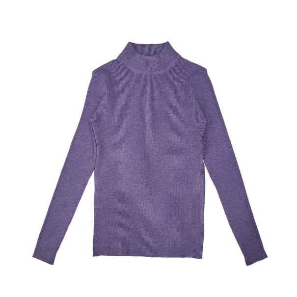 Maglione a Collo Alto Donna G202 viola L