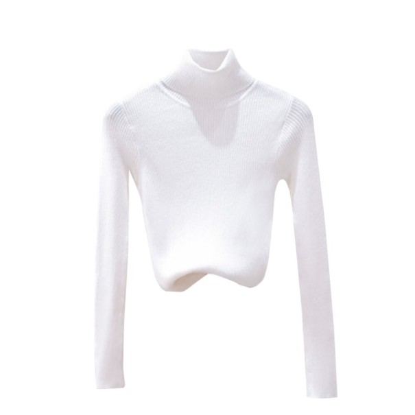 Maglione a collo alto G278 bianco