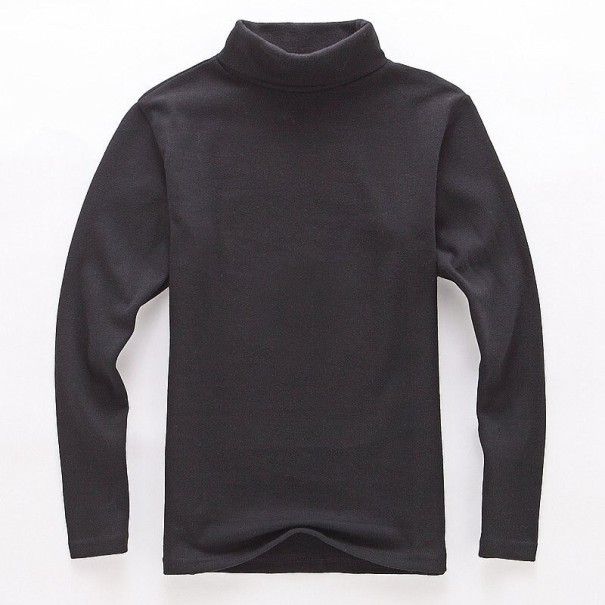 Maglione a collo alto per bambini nero 6