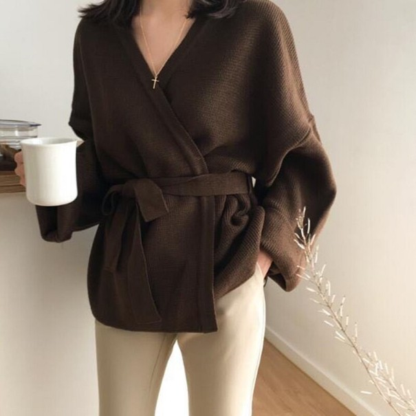 Maglione avvolgente da donna A2164 2