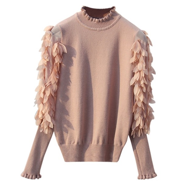 Maglione da Donna A2116 marrone chiaro