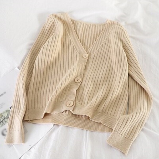 Maglione da Donna con Bottoni G219 crema