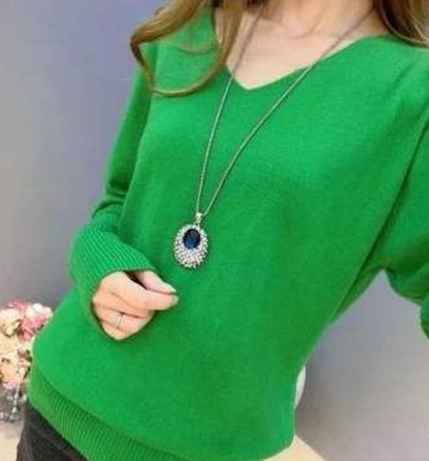Maglione da Donna G364 verde L