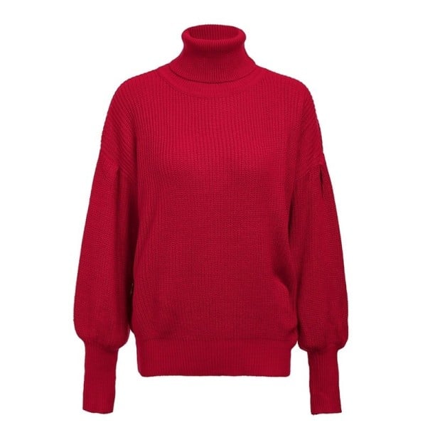 Maglione da donna in maglia J1838 rosso