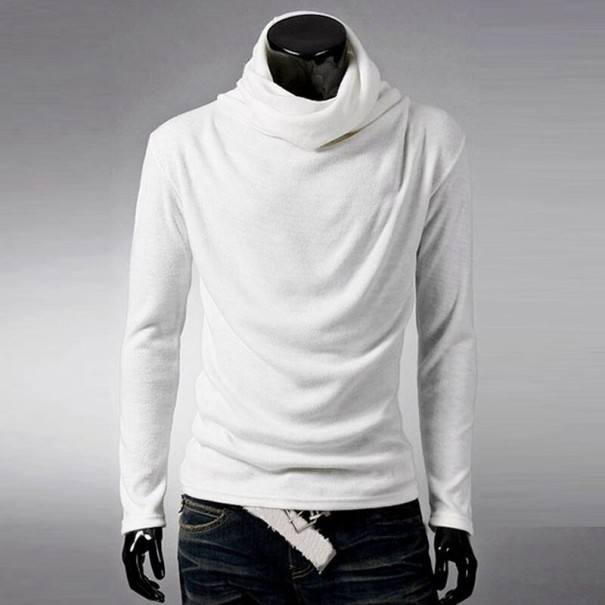 Maglione da uomo con collo alto F265 bianco XS