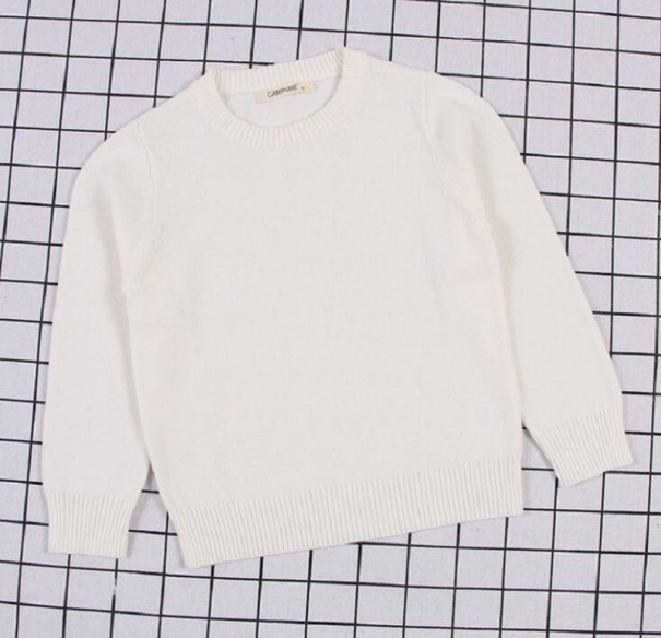 Maglione per bambini L623 bianco 9-12 mesi