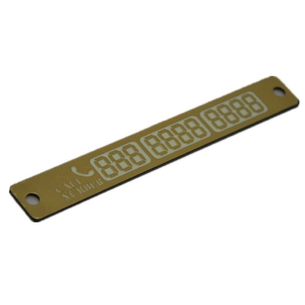 Magneetstrip voor telefoonnummer in de auto 7