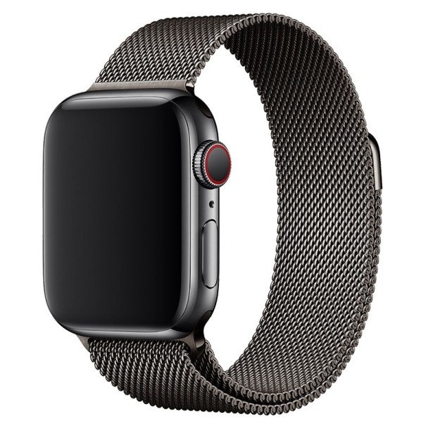 Magneettinen ranneke Apple Watchille 42mm / 44mm / 45mm tummanharmaa