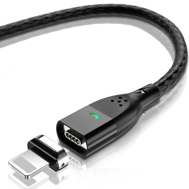 Magneettinen USB-datakaapeli K453 musta 2 m 3