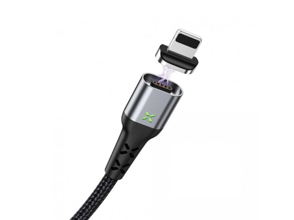 Magneettinen USB-datakaapeli K464 harmaa 3 m 3