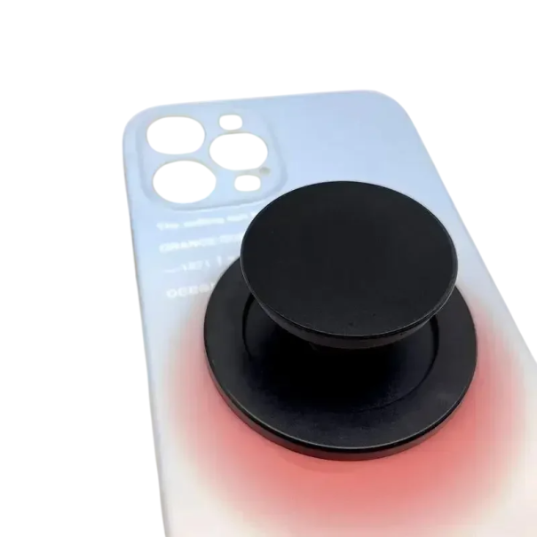 Mágneses összecsukható telefontartó 5,7 cm, kompatibilis a MagSafe iPhone Mac Samsung univerzális forgatható mobiltartóval fekete