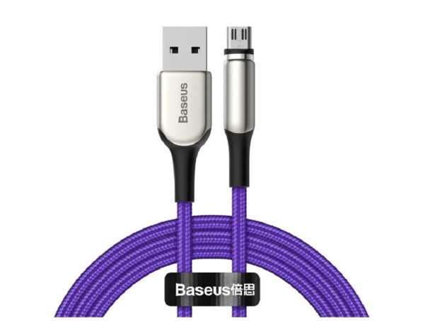 Mágneses töltő USB kábel K510 lila 2 m 1