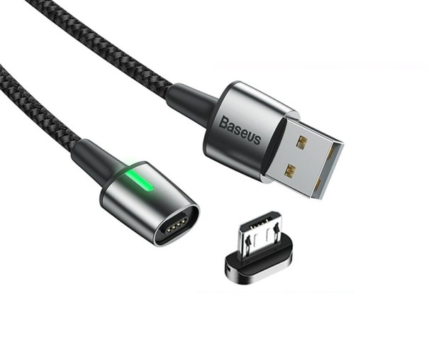Mágneses USB adatkábel fekete 2