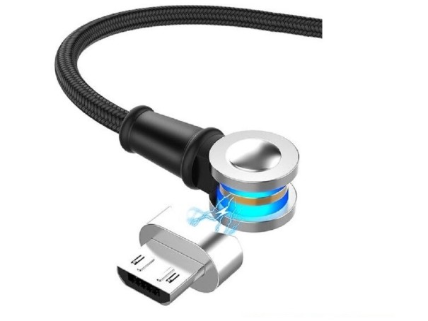 Mágneses USB kábel forgó csatlakozóval K650 1