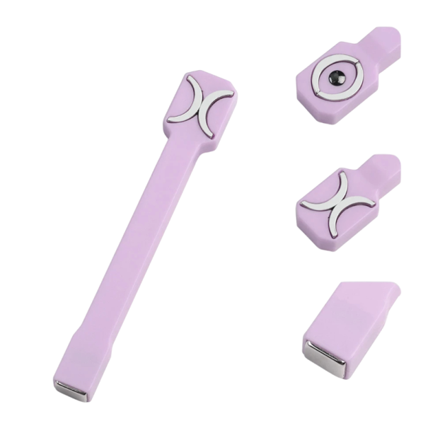 Magnet na nehty 3v1 11 x 1,8 cm Silný magnet Cat Eye efekt Magnet na gel lak Pomůcka na nail art Zdobení nehtů Kreativní vzory Manikúra fialová