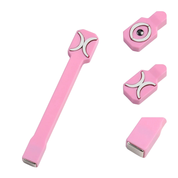 Magnet per unghie 3in1 11 x 1,8 cm Magnete potente Effetto Cat Eye Magnet per smalto in gel Strumento per nail art Decorazione unghie Motivi creativi Manicure rosa