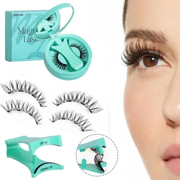 Magnetic 3D False Eyelashes 5–11 mm Natural Look Waterproof Reusable Eyelashes with Magnetic Tweezers for Easy Application 1