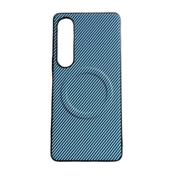 Magnetické pouzdro na mobil Sony Xperia 5 IV Ochranný kryt proti poškrábání Protiskluzový design Podpora nabíjení světle modrá