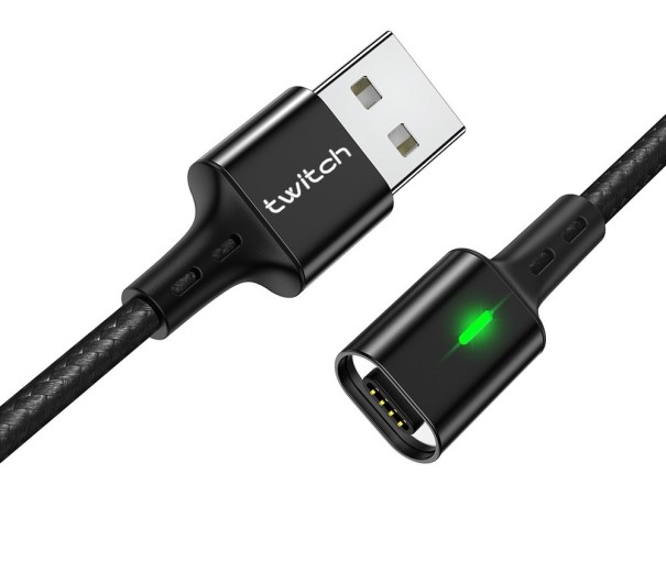 Magnetický datový USB kabel K459 černá 50 cm