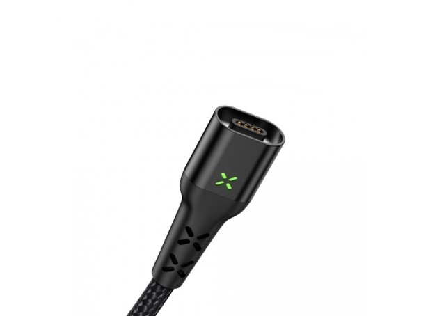 Magnetický dátový USB kábel K465 čierna 1 m