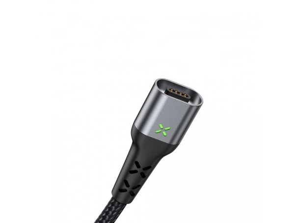 Magnetický datový USB kabel K465 šedá 3 m