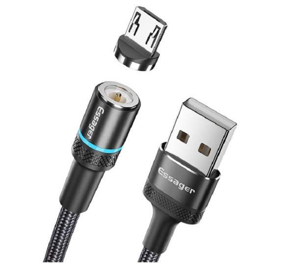 Magnetický nabíjecí USB kabel černá 3