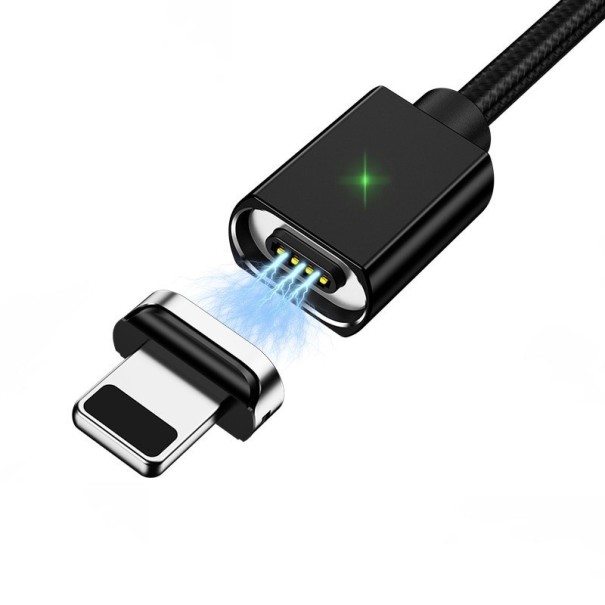 Magnetický USB kabel K476 černá 1 m 1