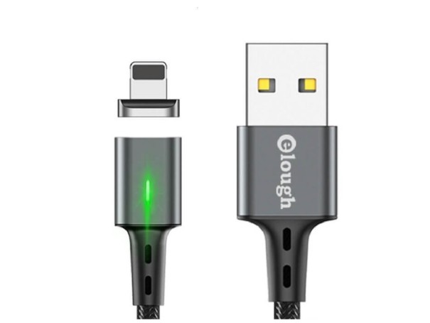 Magnetický USB nabíjací kábel K439 sivá 1 m 3