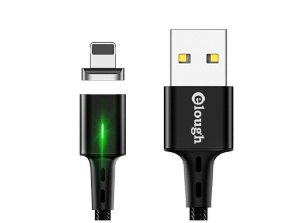 Magnetický USB nabíjecí kabel K439 černá 1 m 3