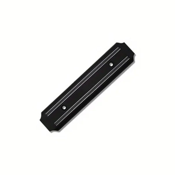 Magnetische messenhouder 20 x 4,8 cm Korte wandhouder voor messen en gereedschap Kunststof met magnetische strips Zwart Voor kleine keukens 1