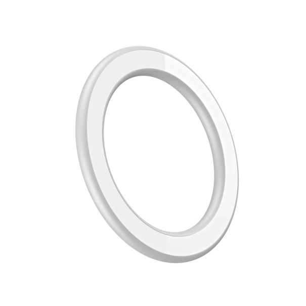 Magnetische ringhouder voor MagSafe Diameter 58 mm Metalen ring voor draadloos opladen Zelfklevende telefoonhouder iPhone-accessoires wit